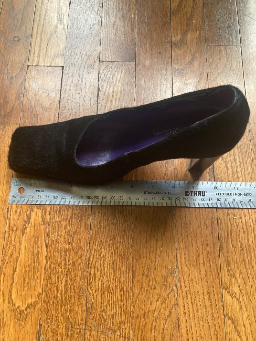 Vintage David Aaron Pony Hair Pumps - size 9 (Vero Cuoio) - Picture 15 of 16